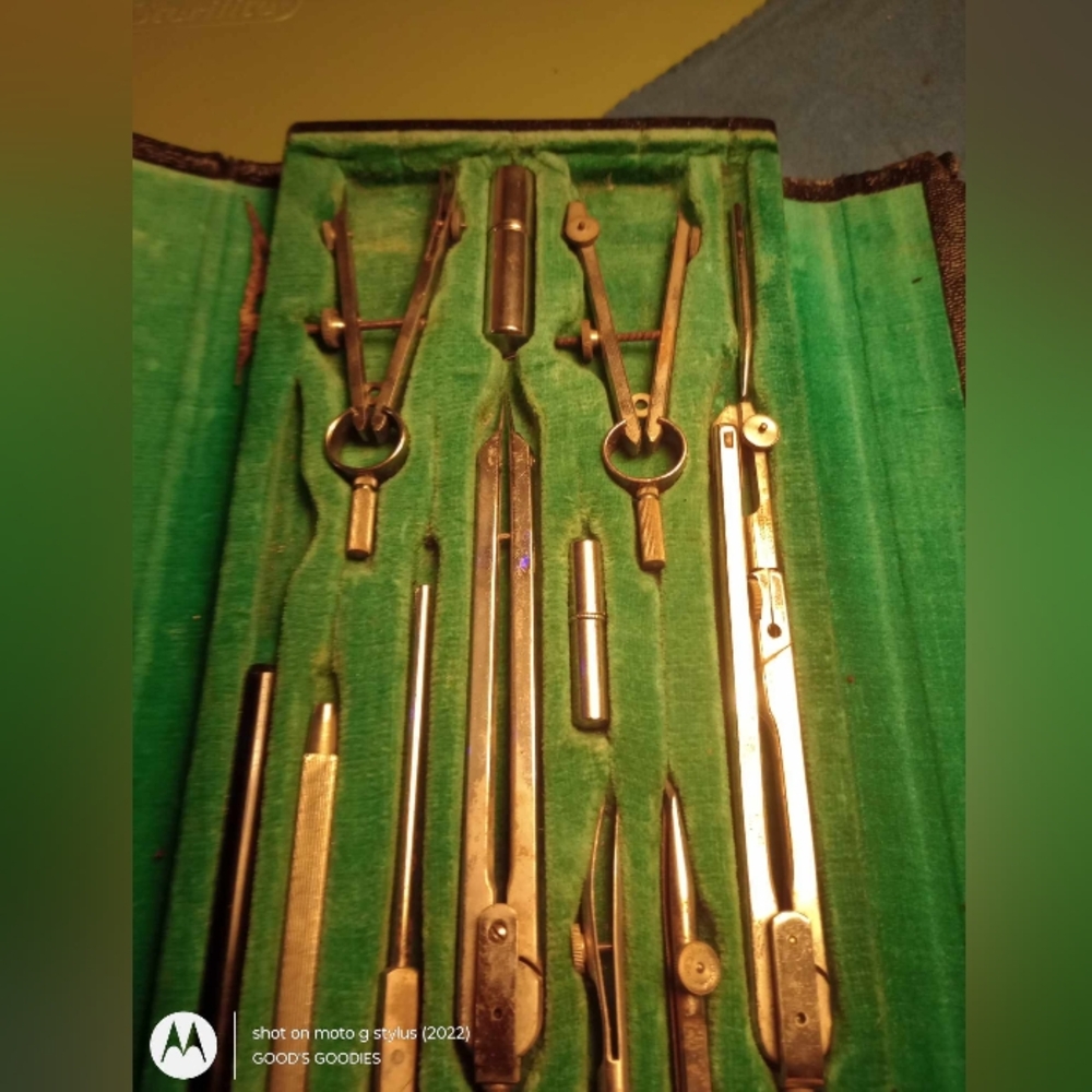 Antique Drafting Set
